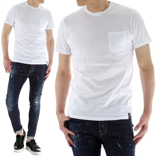 [M사이즈특가] 파라점퍼스 TS01 화이트 포켓 티셔츠톰브라운,몽클레어